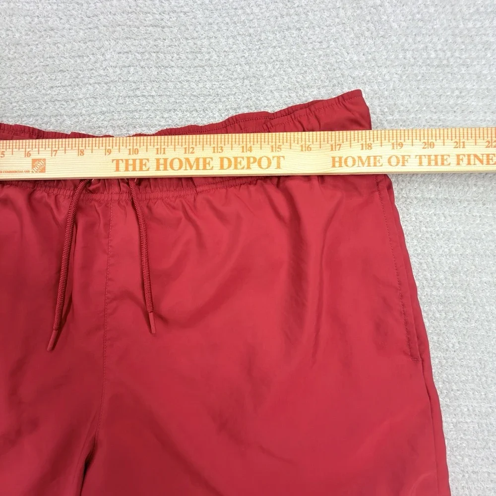 Jordan Jumpman Poolside Shorts Mens Large Gym Red Black Lined Swim CZ4751-687